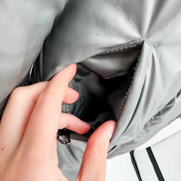 Mackage Puffer Gray Sz Small Coat Jacket Down Knit Best Wrap Grey Winter - Picture 6 of 14